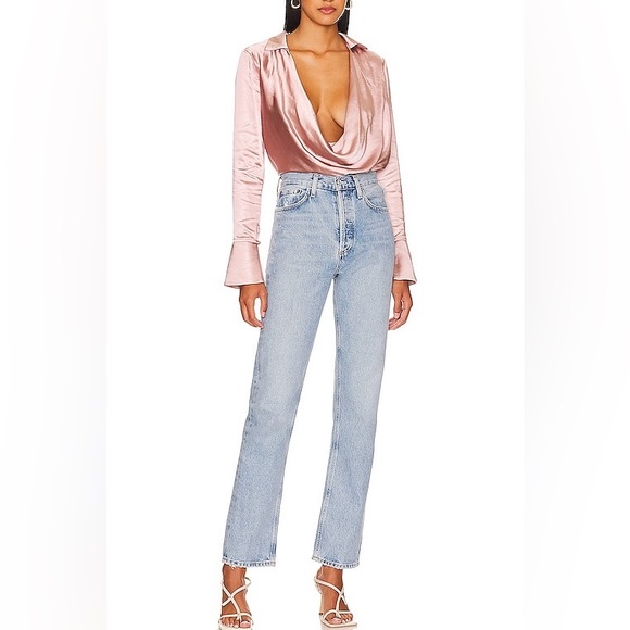 REMI x REVOLVE || Marissa Satin Crepe Top in Dusty Pink - SZ XS 🩷NEW W/ TAGS🩷 - Picture 7 of 9
